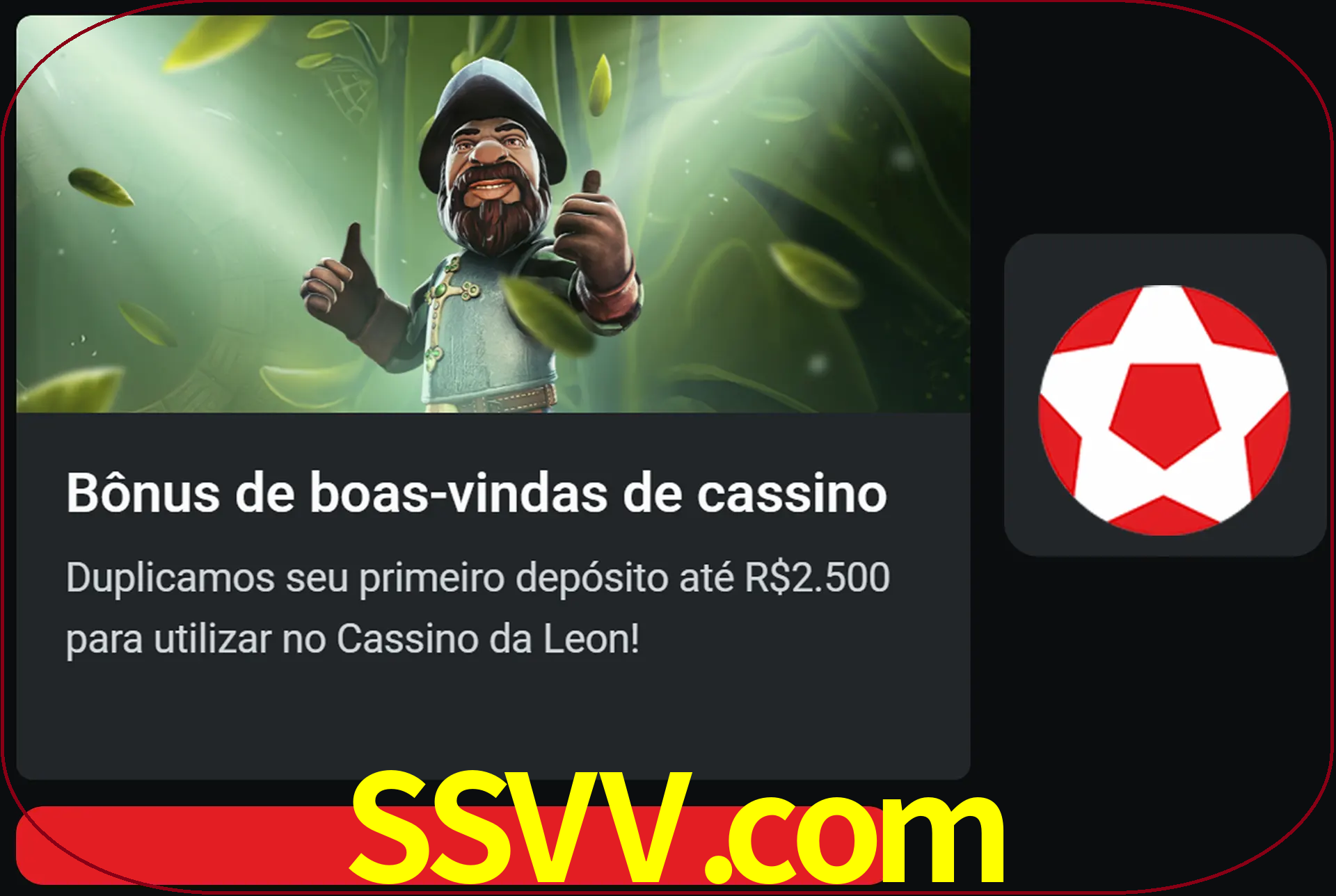 Receba seu dinheiro do bônus de boas-vindas após o primeiro depósito.