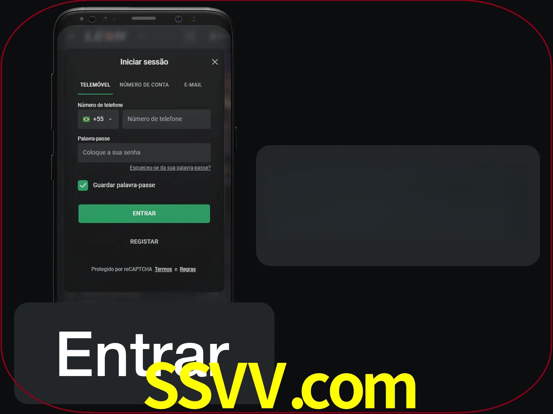Faça o login para começar a apostar e jogar no cassino.